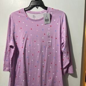 NWT cute polka dot top